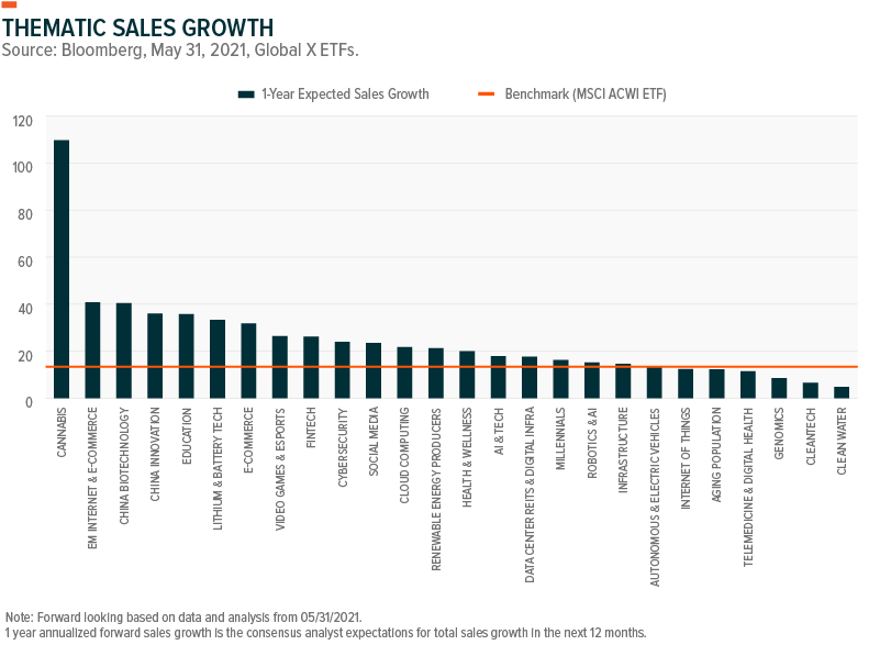 Thematic Sales Growth